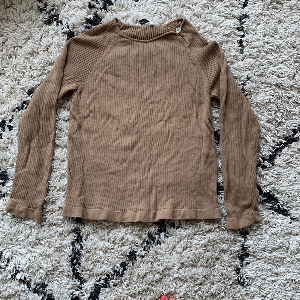 GEORGIO ARMANI BROWN SWEATER TOP